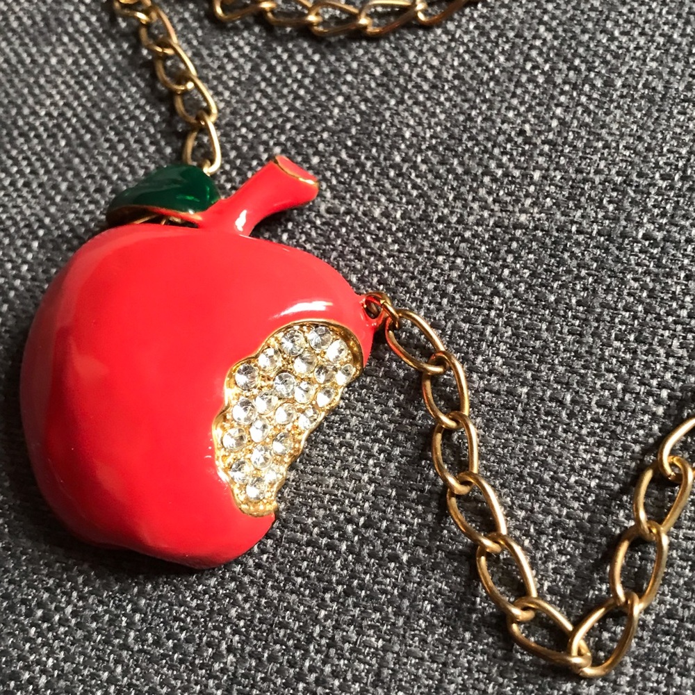 *ADD ON ITEM* Bite out of the APPLE Necklace!